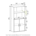 thumbnail image 2 of Librería de almacenamiento Furinno Pasir de 4 niveles, roble negro, 2 of 9
