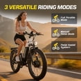 thumbnail image 2 of Seemoon 4OOOW Dual Motor Fat Tire Electric Dirt Bike 52V 20Ah 38 m/h 160Nm 26 x 4 inch 105 Mile Hydraulic Brakes for Adults Trail, 2 of 9