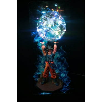Dragon Ball Goku Son Gokou Genki Dama Spirit Bomb Statue Figure 14 LED Lamp