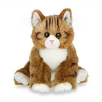 Bearington Collection Manny Plush Stuffed Animal Orange Tabby Maine Coon Cat, Kitten 10.5 inch