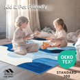 thumbnail image 4 of ODIKA 5'x7' Machine Washable Non-Slip Area Rug, Oceanic Contour Lines and Rippled Gradient Forms with Movement High Traffic Rug, Blue, 217617, 4 of 7