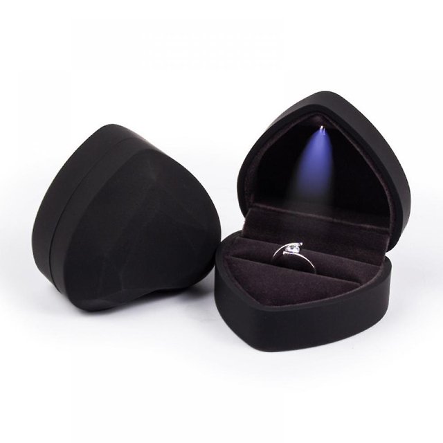Caja para anillos con forma de organizador de joyas, pendientes, anillo no incluido