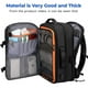 thumbnail image 2 of Mochila de viaje Rcrirth Carry On 40L para aviones negra, 2 of 6