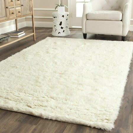 Safavieh Flokati Rafael Hand Tufted Wool Area Rug Ivory