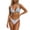 A02 Light Blue, variant on Floral Bikini Sets for Women Color Block Double Spaghetti Strap High Cut Swimsuit Two Piece Bathing Suits Hot Pink M