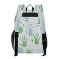thumbnail image 5 of Iauyy Clear Backpack Heavy Duty PVC Transparent Backpack for College Workplace, Blue and Green Handprints, 5 of 8