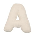 thumbnail image 1 of Almohada de peluche con letras, cojín decorativo para regalo de cumpleaños, almohada decorativa con letras para sofá cama A, 1 of 7