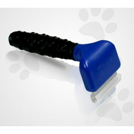 Dr. Jordan's deshedding tool removes undercoat and loose hair SMALL size for Dog or Cat (Best Way To Remove Shedding Dog Hair)
