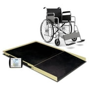 Detecto FHD-133-II-AC 3 x 3 ft. 1000 lbs Ramp MV1 Indicator AC Adapter Floor Scale