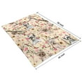 thumbnail image 4 of Yorkie with Flowers Blanket,Comfortable Soft Flannel Throw Blanket,All Season,Warm Lightweight Blankets for Sofa Bed Couch Living Room Chair,40"x50"(100x130cm), 4 of 4
