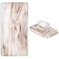 thumbnail image 7 of GZHJMY Towel Set of 3,Rose Gold Abstract Marble1 1 Bath Towel, 1 Towel, 1 Small Square Towel, Strong Soft and Compact Absorbent Yoga Gym Hotel Excellent Choice., 7 of 7