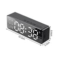 thumbnail image 5 of Visland Mirror Alarm Clock Radio with 5 0 Heavy Bass Mini Wireless Sound Box Bluetooth Speaker Charging Station Phone Chargers with USB port for iPhone and Tablets, 5 of 8