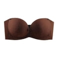 thumbnail image 5 of Front Closure Strapless Bras for Women Wireless Seamless Push Up Bra Bandeau Bra, 5 of 5