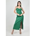 thumbnail image 5 of Vestido de lino con abertura Roman Fashion /Juvenil, 02286 (Verde) verde M, 5 of 5
