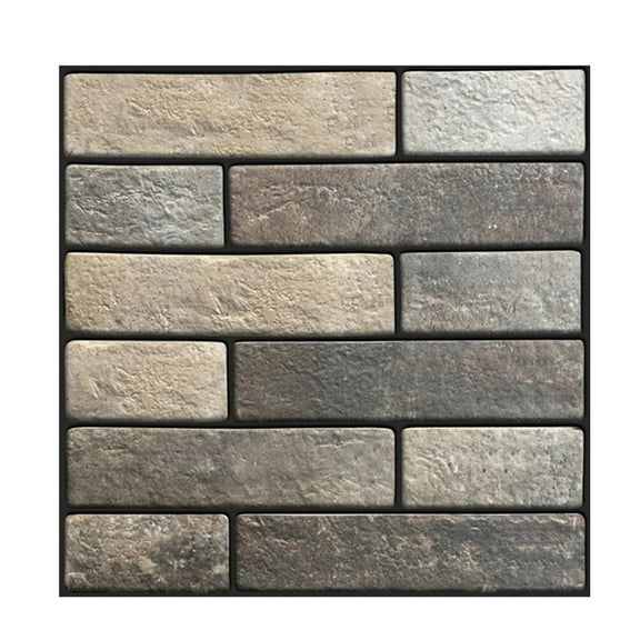 ORDDIART 1Pack Waterproof Brick Effect Wall Panels for Bathroom Kitchen Interior Designers 30x30cm