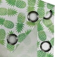 thumbnail image 5 of Ambesonne Green Grommet Curtain, Exotic Pineapple Pattern, 50" x 54", Green White, 5 of 6