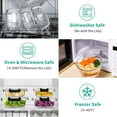 thumbnail image 4 of 34pcs Glass Food Storage Containers with Lids Set, Airtight Meal Prep Containers (17 Containers & 17 Lids), Black, 4 of 7