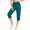 Green, variant on AHTJRT Cargo Capri Pants for Women Waterproof Drawstrings Elastic Waist Pants with Adjustable Cuffs Multiple Pockets Hiking Running Trousers Gray L