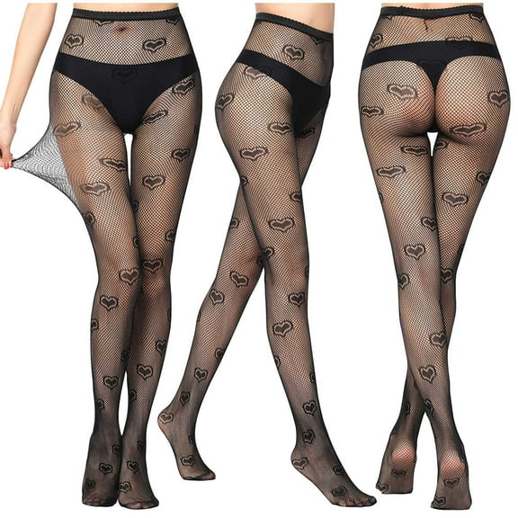 Aloohaidyvio Tights Clearance Womens Sexy Tights High Waist Fishnet Netting Stockings Soft Transparent Stockings Black