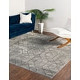 thumbnail image 5 of Marilyn Monroe Glam Collection Area Rug - Trellis (7' 10" Square Gray Silver/Silver), 5 of 11