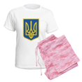 thumbnail image 6 of CafePress - Ukraine Women's Light Pajamas - Women's Short Sleeve Print T-Shirt and Pants Light Cotton Pajama Set, 6 of 7