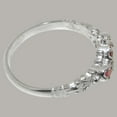 thumbnail image 5 of LBG British Made 14k White Gold Natural Pink Tourmaline Womens Promise Ring - 33 size options - Size 9.5, 5 of 9