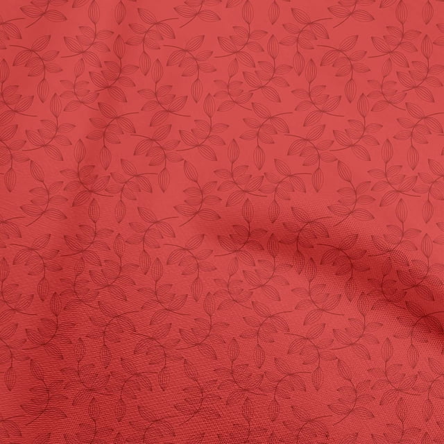 oneOone Silk Tabby Red Fabric Asian Block Sewing Material Print Fabric By The Yard 42 Inch Wide