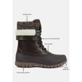 thumbnail image 6 of Delphine Knitted Collar Lace Up Boots, 6 of 11