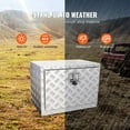 thumbnail image 4 of VEVOR Underbody Aluminum Truck Tool Box 24" x 17" x 18" Trailer RV Tool Storage, 4 of 8