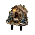 thumbnail image 3 of Letrero para jardín Con estatua del nacimiento de Jesús Perfecl escultura artesanal figura acrílica Estaca de jardín 25 cm x 30 cm, 3 of 8