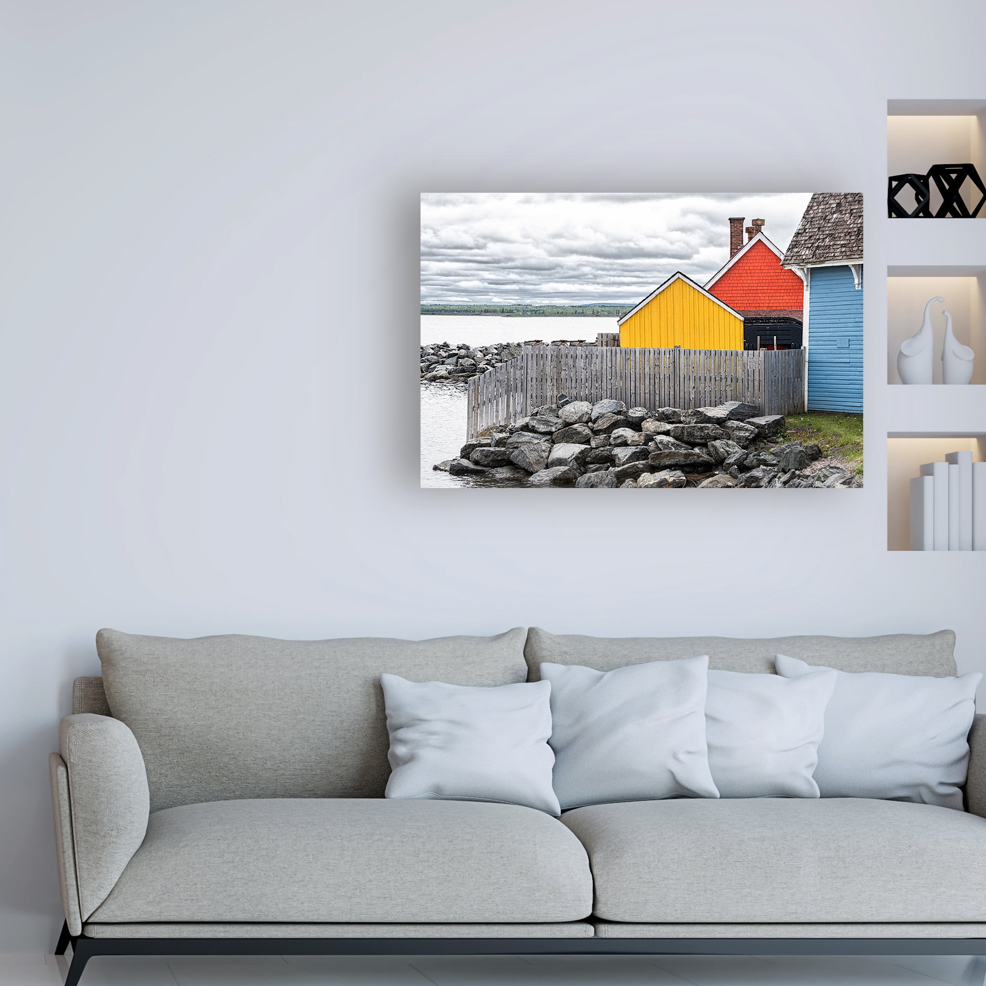 Trademark Fine Art 'Coastal Geometry' Canvas Art by Chuck Burdic