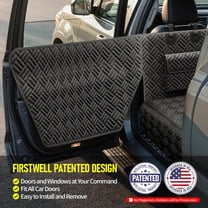 Dog Car Seat Cover for Back Seat, Hard Bottom Back Seat Cover for Cars, SUV, Small Trucks - Patented Design, Waterproof Dog Hammock, Support 400lbs