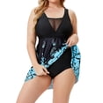 thumbnail image 2 of Gvmfive Women's Plus Size 2-Piece Bathing Suits Tankini with Boyshorts Swimsuit Swimwear, 2 of 6