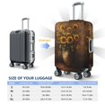 thumbnail image 2 of Luggage Cover Anti Scratch, Rustic Sunflower Bouquet Elastic Suitcase Protector Fits 18-32 Inch Luggage, 2 of 2