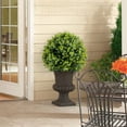 thumbnail image 3 of Home Decor Artificial Topiary Ball Tree with Spike, Fake Eucalyptus Topiary, Fake Cedar Topiary, UV Resistant Artificial Greenery for Indoor Outdoor– Garden, Patio, Office Decoration, 3 of 9
