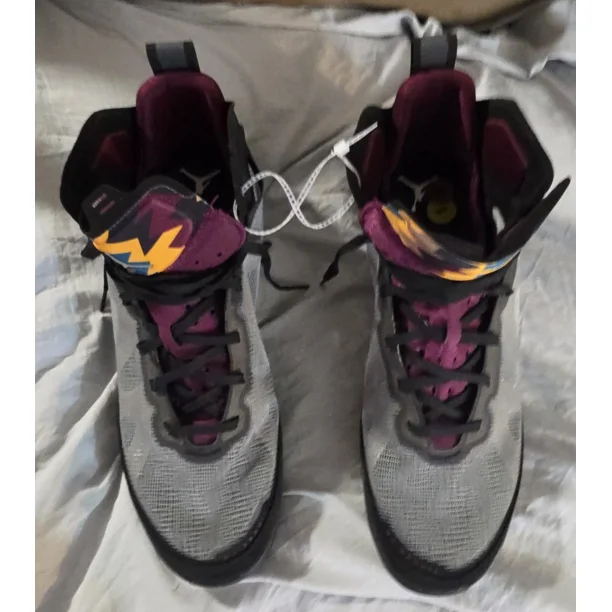 Ni - ke Mens Air Jordan XXXVII 37 Bordeaux Black Midnight Fog Sneaker DD6958-001 size 18