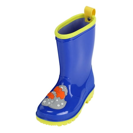 

Binmer Toddler Infant Kids Boys Girls Cartoon Rubber Waterproof Rain Shoes Rain Boots