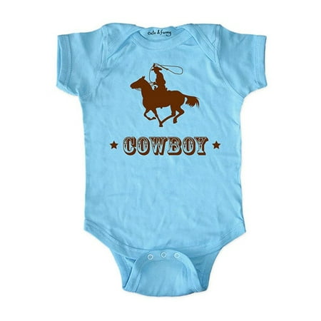 

COWBOY (Design3) - wallsparks cute & funny Brand - baby one piece bodysuit - Great baby shower gift!