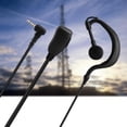 thumbnail image 2 of YLSHRF 2PCS ABS 3.5mm Casque, Écoute Unique Casque d'Écoute pour Bidirectionnel, 2 of 8