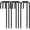 J-8Pcs, variant on 10Pcs Metal Tent Pegs with Hooks. 7 inches Durable Garden Stake Ground Anchors Awning Metal Hooks. Heavy Duty, Waterproof & rustproof, Ideal for Camping, Yard Decor, Picnic & tarp(Black)