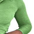 thumbnail image 4 of PENGXIANG Women Close-fitting Blouse Solid Color Turn-down Collar Long Sleeve Crop Tops, 4 of 5