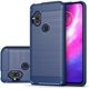 thumbnail image 1 of wonima11 Case for Motorola One Hyper Case, Moto One Hyper XT2027 Case, Slim Thin Carbon Fiber Phone Case TPU Soft Back Cases Anti-Scratch Shockproof Protective Cover for Motorola Moto One Hyper Blue, 1 of 1