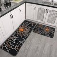 thumbnail image 2 of Halloween Spider Webs with Orange Spiders Kitchen Rugs Sets Of 2,Anti Fatigue Kitchen Mat Rugs Non Slip Washable,Decorative Kitchen Floor Mats for Kitchen,Sink,Laundry,17"X30"+17"X47", 2 of 7