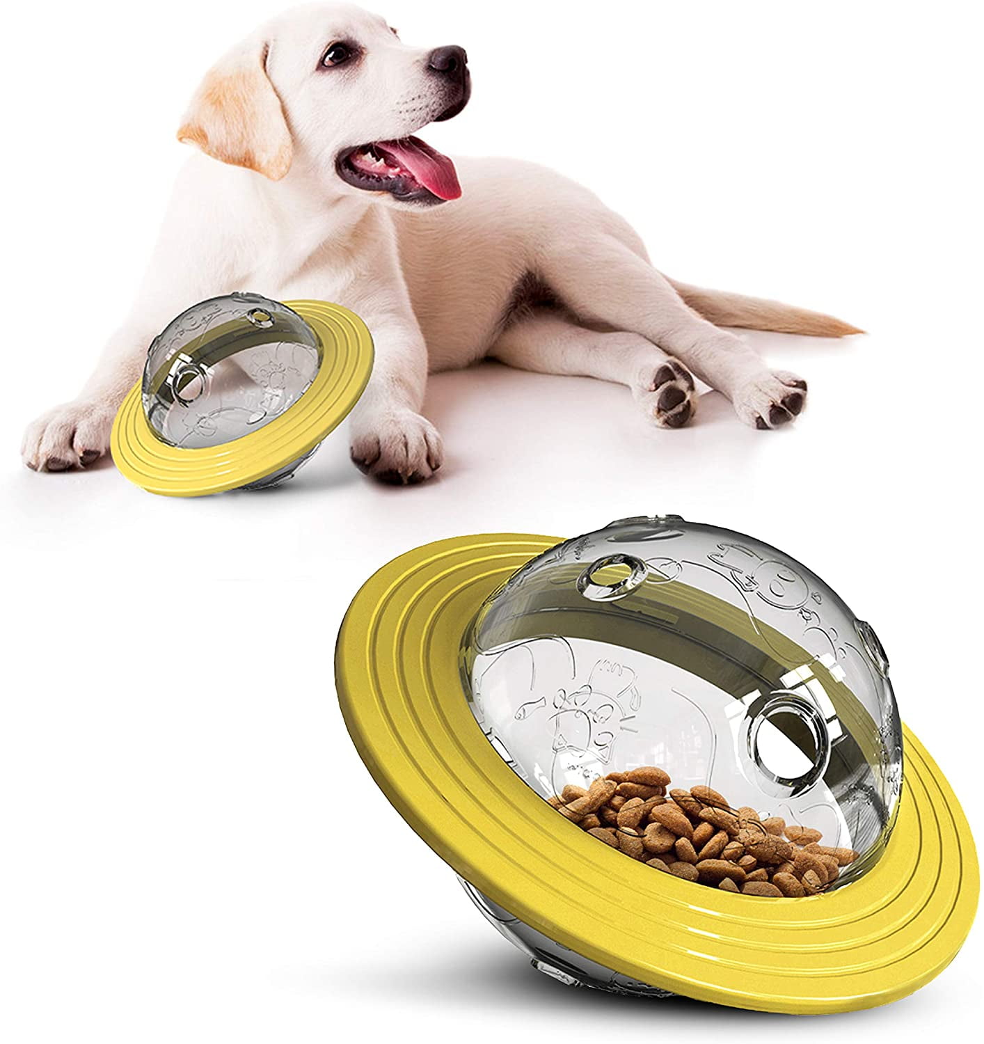 Pet Bite-resistant Dog Toy Dog UFO Toys Pet Food Bowl Snacks