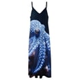 thumbnail image 4 of Octopus in The Mysterious Ocean Fine Art Sleeveless Dress Summer Dress Woman 2025, 4 of 7