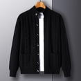 thumbnail image 5 of Young And Middle-aged Thick Knit Cardigan Retro Jacquard Loose-fitting Sweater Jacket, 5 of 9