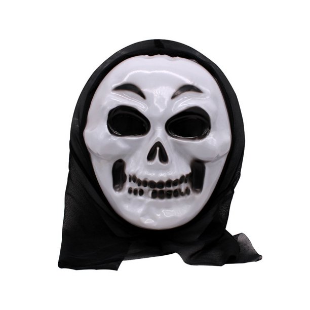 Máscara de cosplay, disfraz de plástico para fiesta de la muerte, Halloween