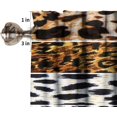 thumbnail image 6 of Wild Animals Print Curtain Valance for Window Leopard Zebra Skin Pattern Hunters Cabins Decor Rod Pocket Short Curtains Valance for Kitchen Living Room Bathroom Bedroom 54x18inch, 6 of 6