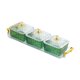 thumbnail image 2 of Plato de frutos secos, tarro de galletas, bol decorativo multifuncional para dulces, especias Green 3 cuadrícula, 2 of 9