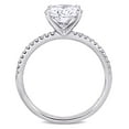 thumbnail image 5 of Everly Women's Created Moissanite 14K White Gold Engagement Ring, 5 of 8